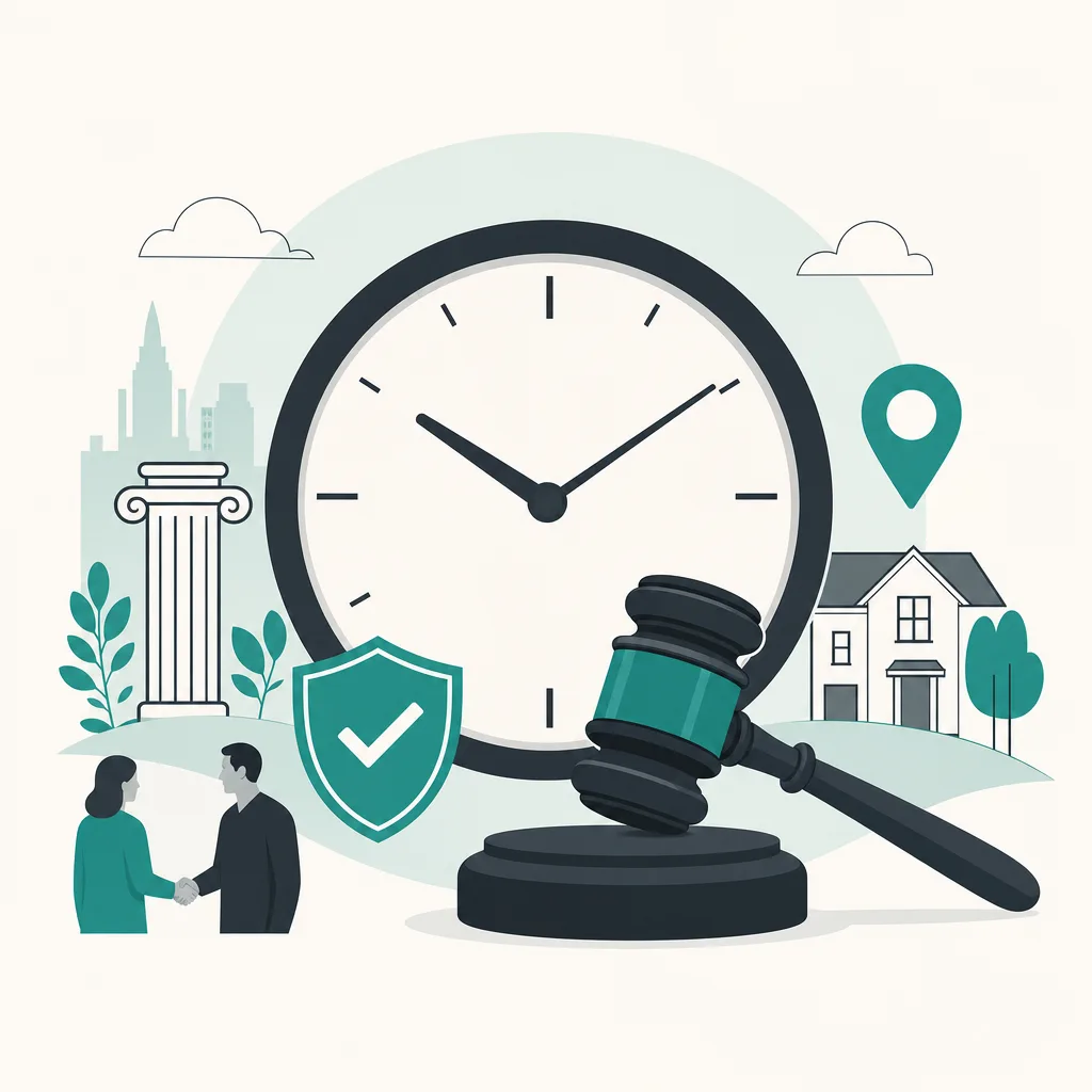 A wall clock with a gavel, symbolising time limits for personal injury claims in the UK